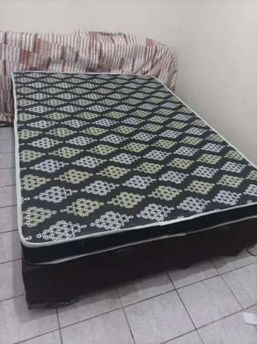 VENDO CAMA BOX BAU CASAL + COLCHÃO CASAL