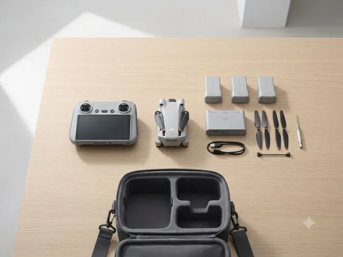 VENDO: Drone DJI Mini 3 + Combo Fly More + Controle DJI Smart (RC