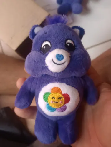Ursinho carinhoso Roxo escuro pelúcia cacau show chaveiro lançamento