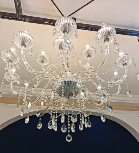 NOVO na Caixa Lustre de Cristal 18 Braços
