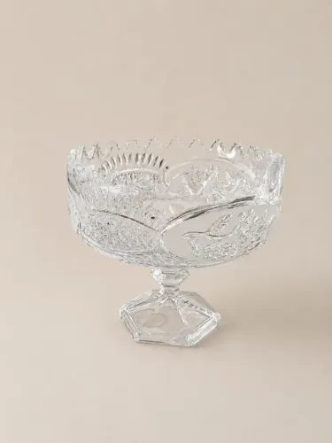 Fruteira de Vidro Cristal Estilosa