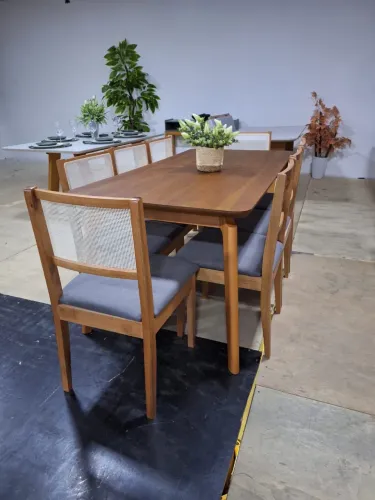 Mesa Jantar 6cad 100% Madeira