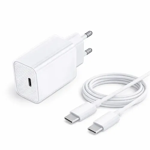Carregador Tipo-C Turbo 20w Rápido E Seguro Kaidi Kd-662CC Branco