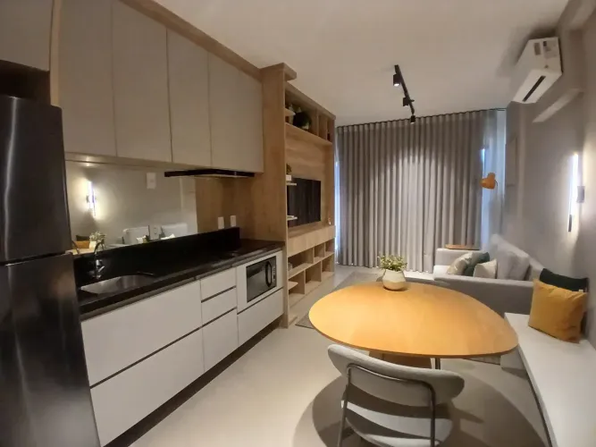 Apartamento Mobiliado para locação com 1 quartos em Cambuí com 42m²