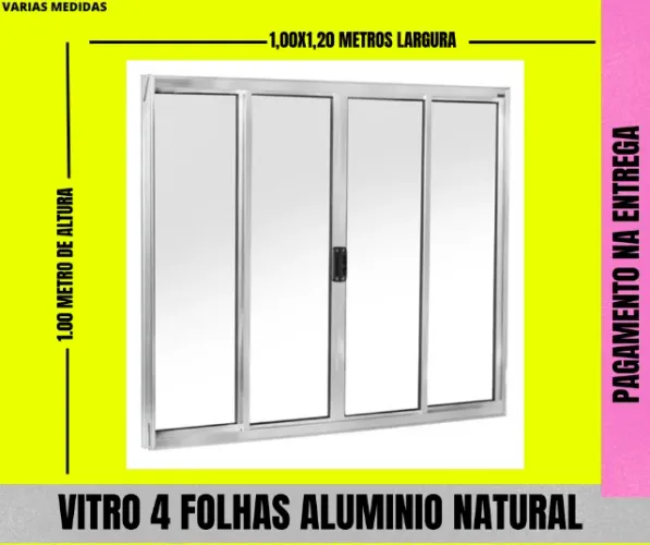 janela para cozinha em aluminio