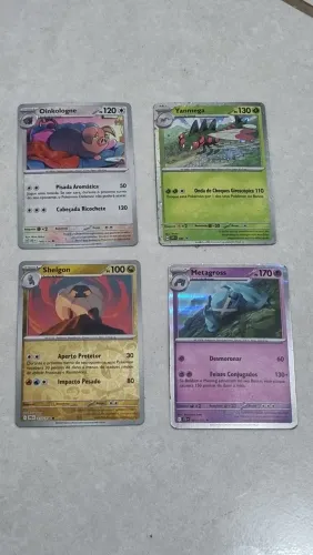 4 CARTAS POKEMON ORIGINAIS