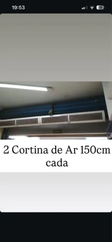 2 cortina de ar 150cm cada