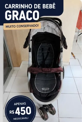 CARRINHO DE BEBÊ - MUITO CONSERVADO