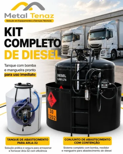 Tanque de abastecimento combustível 