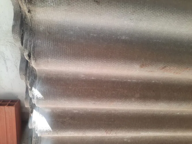 10 (dez) Telhas em Fibrocimento - 2,44 x 1,10 cm