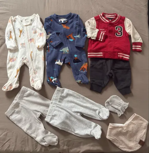 Macacões Prematuro, conjunto e calças NB Carters 
