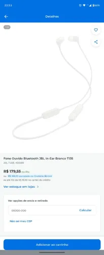 FONE JBL TUNE 135 BT