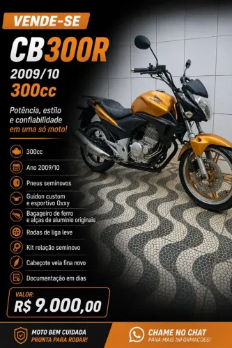 Cb300r 2009 Dourada