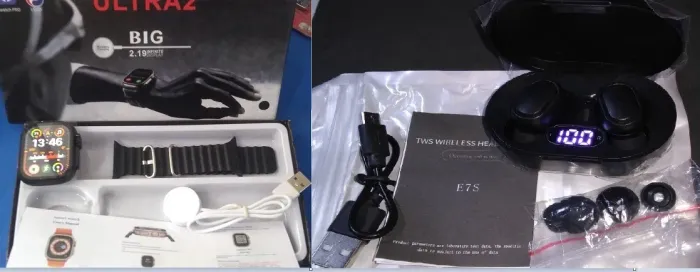 SmartWatch Ultra Big 2.0 + Fone Bluetooth E7S