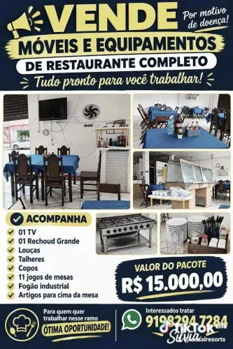 Equipamentos completo para restaurante