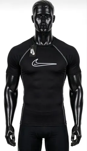 Camisa de compressão UV Preta