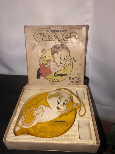 Rádio Portátil Antigo Gasparzinho (Casper) 1972 - Com Caixa Original! Raro