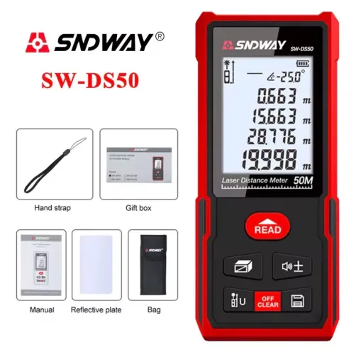 Trena a laser sndway SW-DS50 - 50 metros