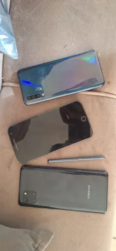 Celulares tela queimada note 10 lite , A50 , A01