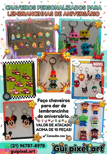 Chaveiros personalizados