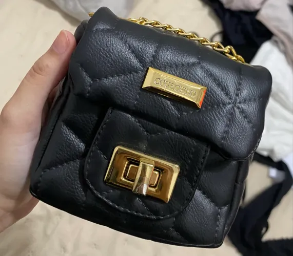 Bolsa pequena preta - courofino
