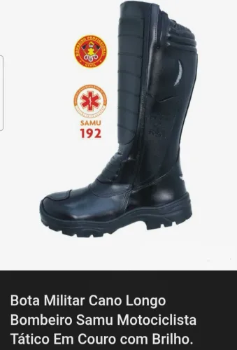 Bota de bombeiro tática 