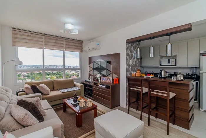 Apartamento 2 dormitórios, 1 suíte, 1 vaga, condomínio New Life, Jardim Carvalho, Porto Al