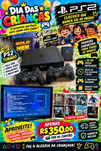 Ps2 completo com varios jogos