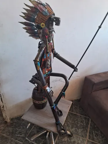 Escultura indio cherokee