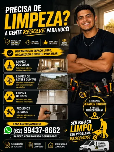 Limpeza pesada / limpeza de lotes e quintais/ pós obras 