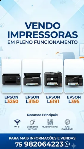 VENDO 4 IMPRESSORAS (L3250, L395, L3150, l3191)