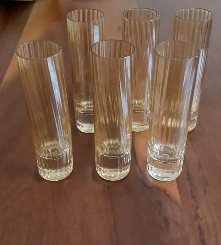 Conjunto Taças de Licor Cristal Âmbar