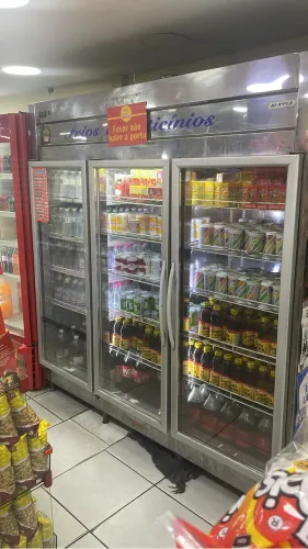 Expositor 3 portas Alaska em aço inox