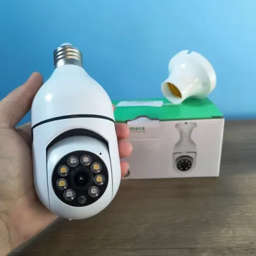 Câmera de Segurança 360° WiFi - Instala no Bocal da Luz