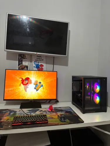 Pc gamer completo novo e garantia - r5 5600GT + rx 5500 loja wyll informática