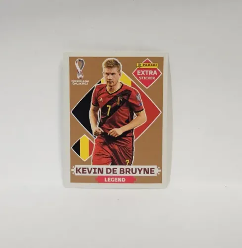 Figurinha Extra Sticker Copa 2022 - Kevin De Bruyne (Bronze)