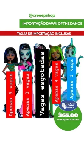 Creeproduction dawn of the dance monster high ultimas vagas