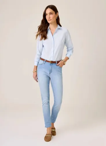 Calça Jeans Cigarrete Demi Curve Dudalina Feminina