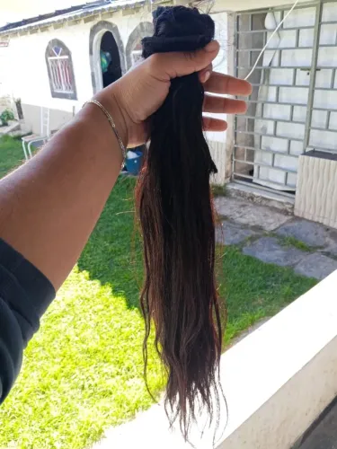 Cabelo brasileiro do sul 100 gramas limpo no ponto Americano