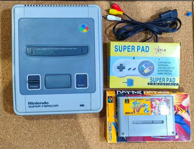 SUPER NINTENDO FAMICOM/NINTENDO JAPONÊS + FITA ORIGINAL FINAL FIGHT 2 100% ORIGINAL