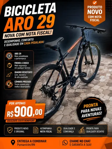 BIKE NOVA com nota fiscal