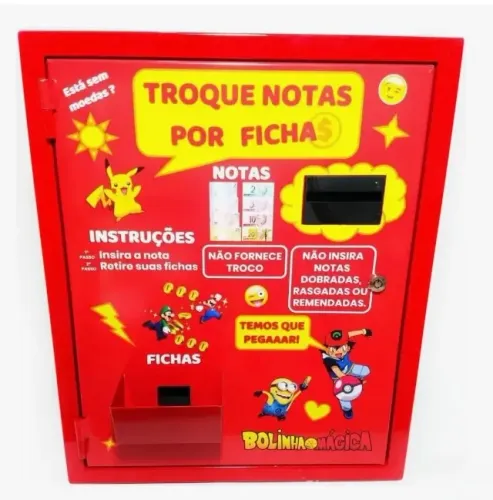 Máquina de troca fichas
