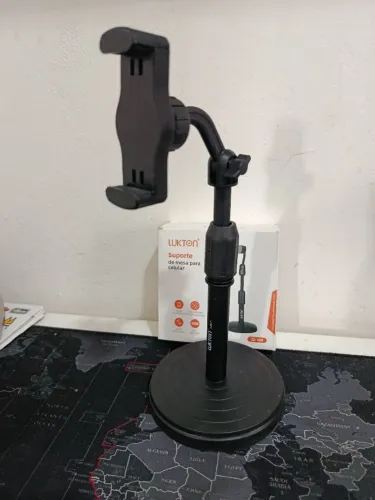 Suporte de mesa para celular com haste ajustável / SUPER OFERTA