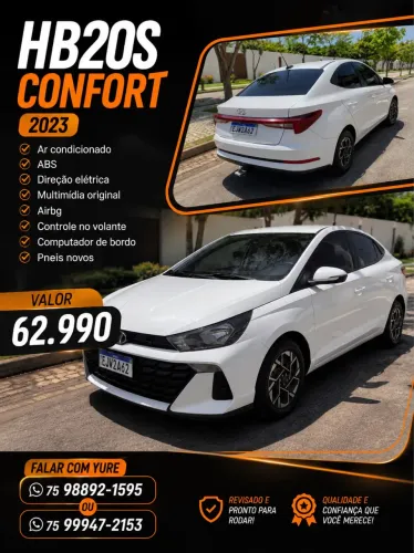 Hyundai HB20S Comfort 1.0 Flex 12V Mec. 2023