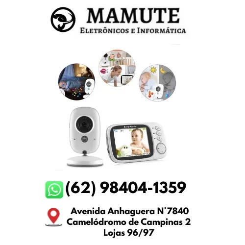 Babá Eletrônica Visão Noturna Vb603 Video Voz Camera S/ Fio Zoom
