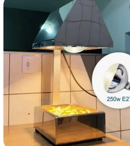 Conservador de frituras inox para Batata frita ou Pastel