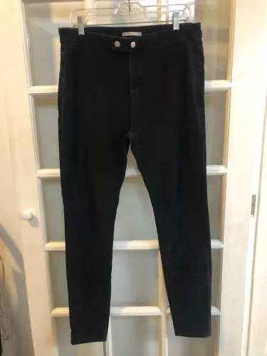 Calça de veludo preto feminina 46