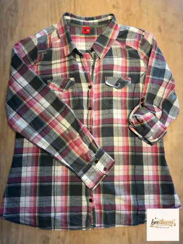 Camisa Feminina Xadrez Star India - Tamanho GG