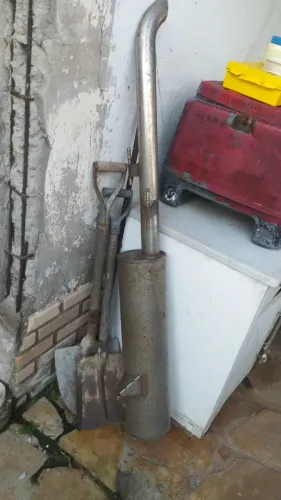 Cano de descarga de vam com silencioso em inox 