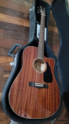 Violão Fender CD-60SCE All Mahogany + Case Rígido Original Fender